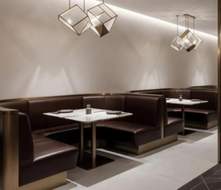 Elegáns bistro stílusú étteremrész és finoman elkülönített kaszinó lounge